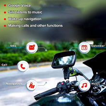 Load image into Gallery viewer, 5Inch HD Motorcycle Portable GPS Navigation Built-in Carplay/Android Auto Display Wireless GPS Screen Apple Waterproof IPX7
