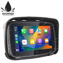 Load image into Gallery viewer, 5Inch HD Motorcycle Portable GPS Navigation Built-in Carplay/Android Auto Display Wireless GPS Screen Apple Waterproof IPX7
