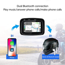Load image into Gallery viewer, 5Inch HD Motorcycle Portable GPS Navigation Built-in Carplay/Android Auto Display Wireless GPS Screen Apple Waterproof IPX7

