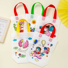 Load image into Gallery viewer, 1pc DIY Graffiti Bag Handmade Painting Non-Woven Bags for Children Arts Crafts Color Filling Drawing Toy
