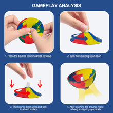 Load image into Gallery viewer, Bounce Rubber Popping Bowls Children Toys Elastic Jumping Bowl Stress Relief Toys Outdoor Fun Sports Gifts For Kids
