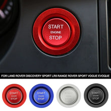 Load image into Gallery viewer, Car Start Ignition Engine Start Stop Button Ring Cover Trim Sticker Button Decoration Switch Accessories For Land Rover Discovery Sport LR5 Range Rover Sport Vogue Evoque
