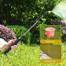Load image into Gallery viewer, Portable Electric Gardening Sprayer Irrigation Tool USB Rechargeable 2400mah Telescopic Handle with 3 Nozzles for Yard Plant
