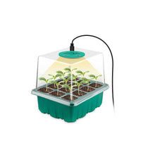 Load image into Gallery viewer, Plant Seed Starter Trays with Full Spectrum LED Grow Light Greenhouse Growing Lamp with Hole 12 Cell Per Tray Seedling Tray Indoor Home Gardening Tools
