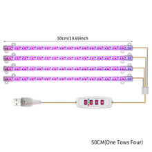 Load image into Gallery viewer, 1/2/3/4 LED Grow Light Strips for Indoor Plants Red Blue Full Spectrum USB Phyto Lamp Timer Dimmable Seedlings Flower Growing Lamp
