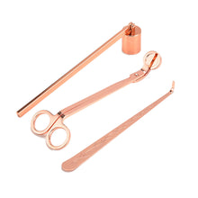 Load image into Gallery viewer, 3PCS Candle Wick Trimmer Scissors Hooks Candle Accessories Set with Storage Bag Home Care Candle Tool Stainless Steel Portable
