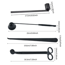 Load image into Gallery viewer, 3PCS Candle Wick Trimmer Scissors Hooks Candle Accessories Set with Storage Bag Home Care Candle Tool Stainless Steel Portable
