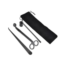 Load image into Gallery viewer, 3PCS Candle Wick Trimmer Scissors Hooks Candle Accessories Set with Storage Bag Home Care Candle Tool Stainless Steel Portable
