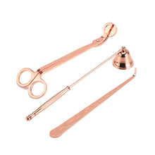 Load image into Gallery viewer, 3PCS Candle Wick Trimmer Scissors Hooks Candle Accessories Set with Storage Bag Home Care Candle Tool Stainless Steel Portable
