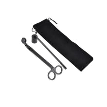 Load image into Gallery viewer, 3PCS Candle Wick Trimmer Scissors Hooks Candle Accessories Set with Storage Bag Home Care Candle Tool Stainless Steel Portable
