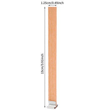 Load image into Gallery viewer, Wooden Candles Wick for DIY Craft Paraffin Candle Jar Making Kit Beeswax Burning Smokeless Wick Candle Core with Clip Base Soy Parffin Wax Making Supplies
