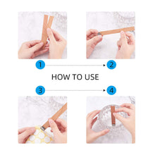 Load image into Gallery viewer, Wooden Candles Wick for DIY Craft Paraffin Candle Jar Making Kit Beeswax Burning Smokeless Wick Candle Core with Clip Base Soy Parffin Wax Making Supplies
