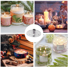 Load image into Gallery viewer, 100pcs/Lot Handmade Candle Wick Tabs Metal Candle Wicks Sustainer Tabs Candle Wicks Base For DIY Candle Making DIY Craft Tools
