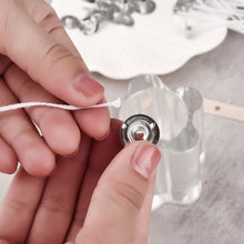 Load image into Gallery viewer, 100pcs/Lot Handmade Candle Wick Tabs Metal Candle Wicks Sustainer Tabs Candle Wicks Base For DIY Candle Making DIY Craft Tools
