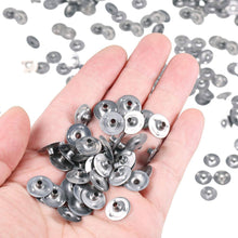 Load image into Gallery viewer, 100pcs/Lot Handmade Candle Wick Tabs Metal Candle Wicks Sustainer Tabs Candle Wicks Base For DIY Candle Making DIY Craft Tools
