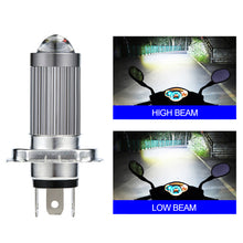 Load image into Gallery viewer, H4 Motorcycle Headlight Motorcycle Scooter 6 LED Light Motor DRL Lights Alloy Super Bright Light Lamp
