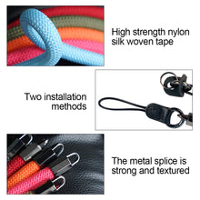 Load image into Gallery viewer, 1PC Camera Shoulder Strap Nylon Silk Climbing Rope Mirrorless Camera Round Lanyard For Canon R50 Nikon Sony ZEV10 Fuji XT4 XS10 XT3
