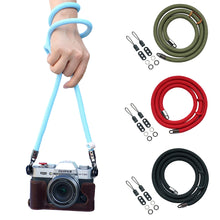 Load image into Gallery viewer, 1PC Camera Shoulder Strap Nylon Silk Climbing Rope Mirrorless Camera Round Lanyard For Canon R50 Nikon Sony ZEV10 Fuji XT4 XS10 XT3
