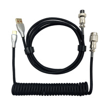 Load image into Gallery viewer, 1.8M+1.2M Type-C Navigation Patch Wire Mechanical Keyboard Data Cable Spiral Spring Cable Customized Game Keyboard Accessories
