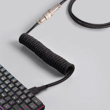 Load image into Gallery viewer, 1.8M+1.2M Type-C Navigation Patch Wire Mechanical Keyboard Data Cable Spiral Spring Cable Customized Game Keyboard Accessories
