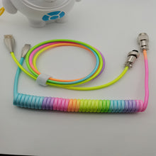 Load image into Gallery viewer, 3M Model C Mechanical Keyboard Wire Navigation Cable USB Spring Helix Cable Customized Gaming Keyboard Accessories
