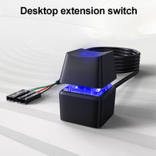 Load image into Gallery viewer, 1.65/5/10M Computer External Desktop Switch Controller Internet Cafe Desktop Computer Home Office Movable Extension Power Button With LED Light
