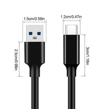 Load image into Gallery viewer, 1PC USB3.2 To Type-C Data Cable 10Gbps High-Speed Wire Gen2 Hard Disk Data Cable 3A QC 3.0 Fast Charging
