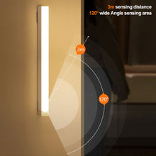 Load image into Gallery viewer, USB Rechargeable Car Sensor Light Automatic Induction White Warm Light Bar Magnetic Maual/Sensing Mode Lamp for Floor Trunk
