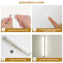 Load image into Gallery viewer, USB Rechargeable Car Sensor Light Automatic Induction White Warm Light Bar Magnetic Maual/Sensing Mode Lamp for Floor Trunk
