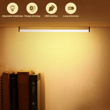Load image into Gallery viewer, USB Rechargeable Car Sensor Light Automatic Induction White Warm Light Bar Magnetic Maual/Sensing Mode Lamp for Floor Trunk

