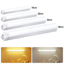Load image into Gallery viewer, USB Rechargeable Car Sensor Light Automatic Induction White Warm Light Bar Magnetic Maual/Sensing Mode Lamp for Floor Trunk
