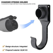 Load image into Gallery viewer, Electric Car EV Charger Strong Holder Charger Holder Cable Holder Wall Bracket with Screws Type2 IEC62196 EU Type1 J1772 US
