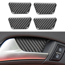 Load image into Gallery viewer, 4Pcs Car Inner Door Bowl Decor Cover Trim Stickers Carbon Fiber For Audi A4L A4 B8 2009-2016 Q5 2009-2017 A5 2008-2017 Accessories
