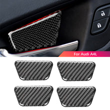 Load image into Gallery viewer, 4Pcs Car Inner Door Bowl Decor Cover Trim Stickers Carbon Fiber For Audi A4L A4 B8 2009-2016 Q5 2009-2017 A5 2008-2017 Accessories
