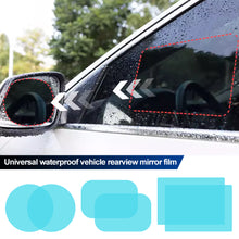 Load image into Gallery viewer, 2Pcs Car Side Mirror Protective Sticker Film Rain-proof Anti Fog Membrane Anti-glare Waterproof Rainproof Clear
