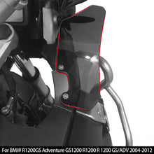 Load image into Gallery viewer, 2Pcs Motorcycle Handshield Windshield Handguard Wind Shield Guard Side Deflectors For BMW R1200GS Adventure GS1200 R1200 R 1200 GS/ADV 2004-2012
