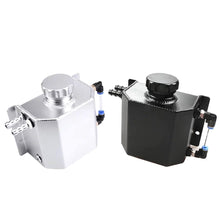 Load image into Gallery viewer, 1L/2L Oil Catch Can Reservoir Aluminum Tank Engine Coolant Radiator Overflow Oil Fuel Tank With Drain Plug Breather
