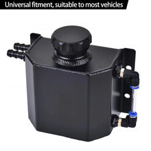Load image into Gallery viewer, 1L/2L Oil Catch Can Reservoir Aluminum Tank Engine Coolant Radiator Overflow Oil Fuel Tank With Drain Plug Breather

