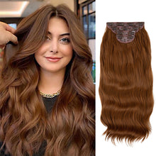 Load image into Gallery viewer, 4pcs/set High Heat Resistant Synthetic Fiber False Hair Women Daily Straight Wig Removeable Fluffy Hair Volume High Warped Wig
