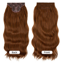 Load image into Gallery viewer, 4pcs/set High Heat Resistant Synthetic Fiber False Hair Women Daily Straight Wig Removeable Fluffy Hair Volume High Warped Wig
