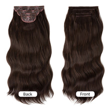 Load image into Gallery viewer, 4pcs/set High Heat Resistant Synthetic Fiber False Hair Women Daily Straight Wig Removeable Fluffy Hair Volume High Warped Wig
