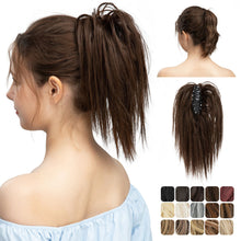 Load image into Gallery viewer, High Heat Resistant Synthetic Fiber False Hair Women Daily Straight Wig Clip Easy Instant Removeable Fluffy Hair Volume High Warped Wig
