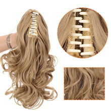 Load image into Gallery viewer, Wig Female Short Hair Ponytail Pear Flower Curl Chemical Fiber High Ponytail Natural Fluffy Curly Hair Wedge Ponytail Wig
