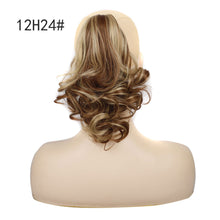 Load image into Gallery viewer, Wig Female Short Hair Ponytail Pear Flower Curl Chemical Fiber High Ponytail Natural Fluffy Curly Hair Wedge Ponytail Wig
