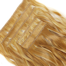 Load image into Gallery viewer, 6pcs Set Wig Pieces Corn Perm Long Curly Wig Pieces 16 Card Wavy Curly Highlight Dye Hair Extensions Women Wig
