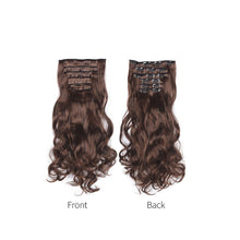Load image into Gallery viewer, 6pcs Wig Pieces Large Wavy Curly Hair Long Hair Women's Wig Pieces Lightweight and Highlight Dyed Wig Pieces False Hair Piece
