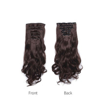 Load image into Gallery viewer, 6pcs Wig Pieces Large Wavy Curly Hair Long Hair Women's Wig Pieces Lightweight and Highlight Dyed Wig Pieces False Hair Piece
