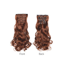Load image into Gallery viewer, 6pcs Wig Pieces Large Wavy Curly Hair Long Hair Women's Wig Pieces Lightweight and Highlight Dyed Wig Pieces False Hair Piece
