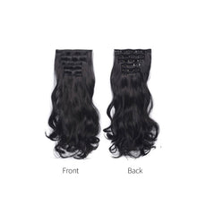 Load image into Gallery viewer, 6pcs Wig Pieces Large Wavy Curly Hair Long Hair Women's Wig Pieces Lightweight and Highlight Dyed Wig Pieces False Hair Piece

