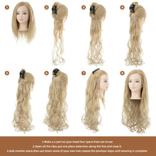 Load image into Gallery viewer, 6pcs Wig Pieces Large Wavy Curly Hair Long Hair Women's Wig Pieces Lightweight and Highlight Dyed Wig Pieces False Hair Piece
